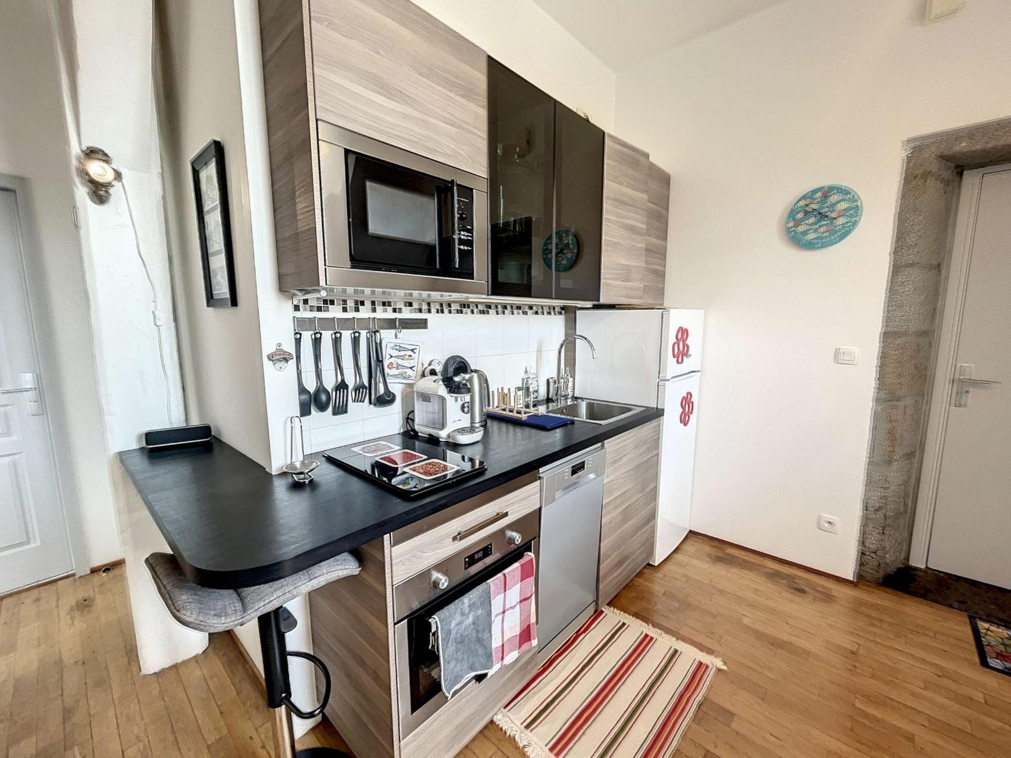 Appartement Cosy, 200M Plage, Parking Prive, Wifi - Fr-1-361-18 Granville Exterior foto